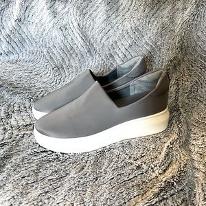 Jslides grey slip on platform sneakers